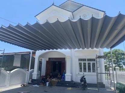 mái bạt xếp tự động