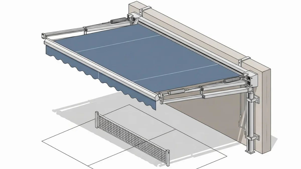 Mái che sân Pickleball bằng tấm hợp kim nhôm Aluminium bền bỉ sang trọng