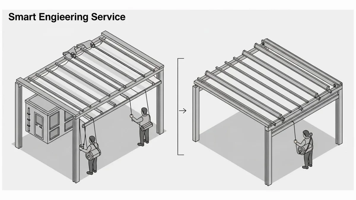 Lợi ích vượt trội về kinh tế và môi trường khi lắp đặt mái che thông minh cho khu công nghiệp
