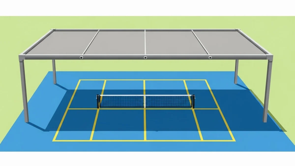 Tấm lợp Polycarbonate lấy sáng tự nhiên cho sân thể thao