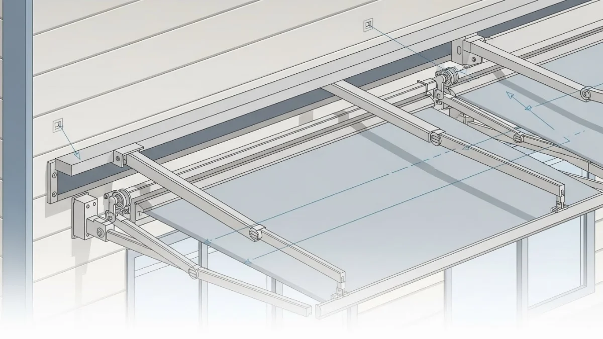 Thi công lắp đặt mái xếp bạt kéo cho nhà xưởng