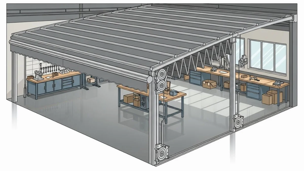 Quy trình thi công và lắp đặt mái xếp chuyên nghiệp