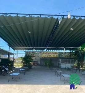 Mái Bạt Xếp Tự Động Ngoài Trời