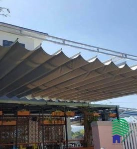 Mái bạt xếp kéo tay di động Đồng Nai