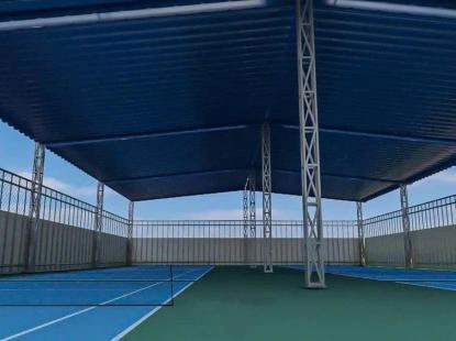 Thi công mái che sân pickleball giá rẻ