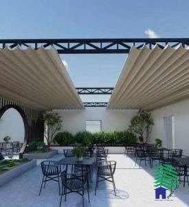 Mái Xếp Di Động Sân Vườn – Giải Pháp Che Mát Hiện Đại Cho Không Gian Ngoài Trời