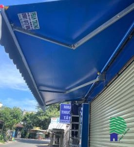 Thi công mái hiên nhà thuốc giá rẻ Biên Hòa – Mái che chất lượng cao từ Phan Trung