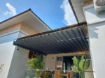 Thi công mái che bạt xếp lượn sóng tại miền Nam - Đẹp, bền, linh hoạt