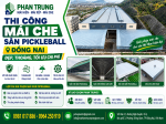 Thi Công Mái Che Sân Pickleball Đồng Nai - Đẹp, Thoáng, Tối Ưu Chi Phí
