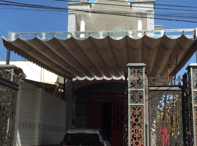 Thi công mái che quán Cafe tại Trảng Bom