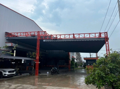 Thi công mái che cho công ty doanh nghiệp