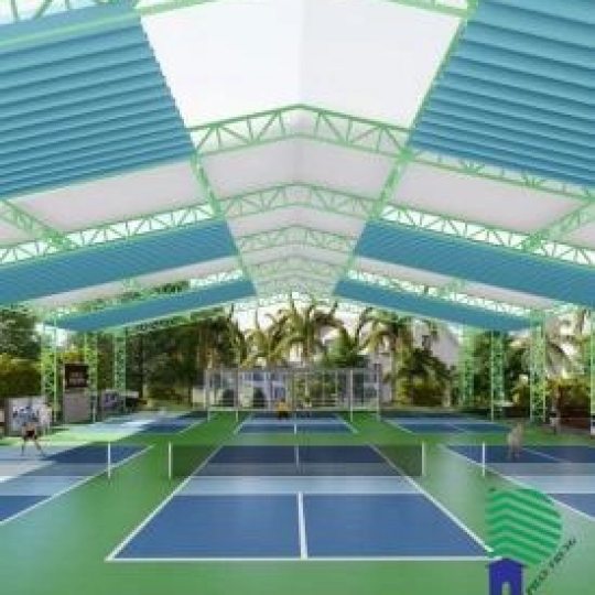 Mái bạt lùa sân pickleball Trảng Bom