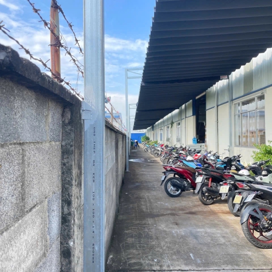 Thi công mái che công ty tại Biên Hoà