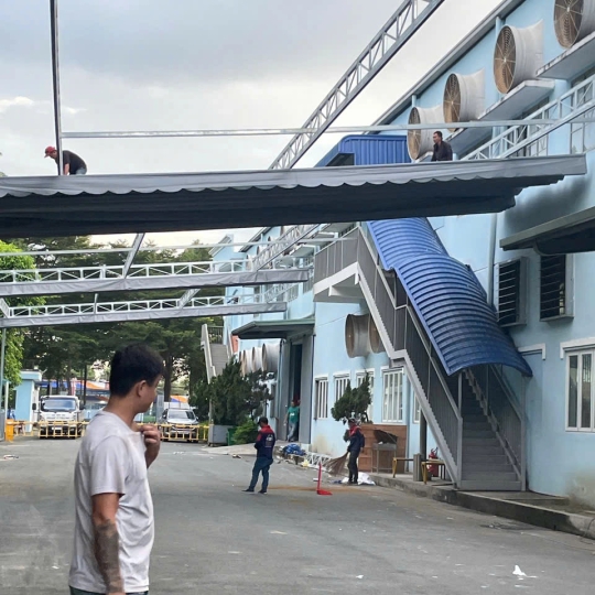 Thi Công Mái Xếp Tại Khu Công Nghiệp Giang Điền Trảng Bom Đồng Nai – Uy Tín, Chất Lượng, Giá Tốt