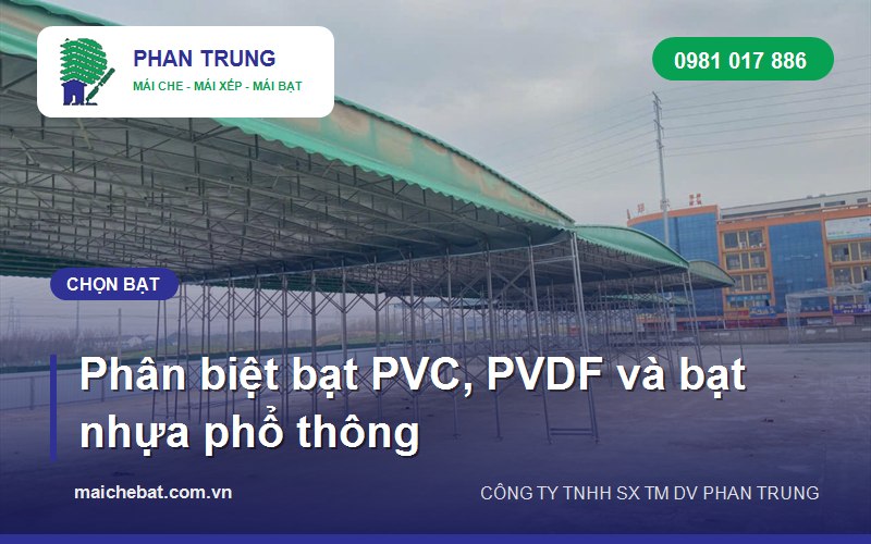 chọn bạt cho mái che bạt