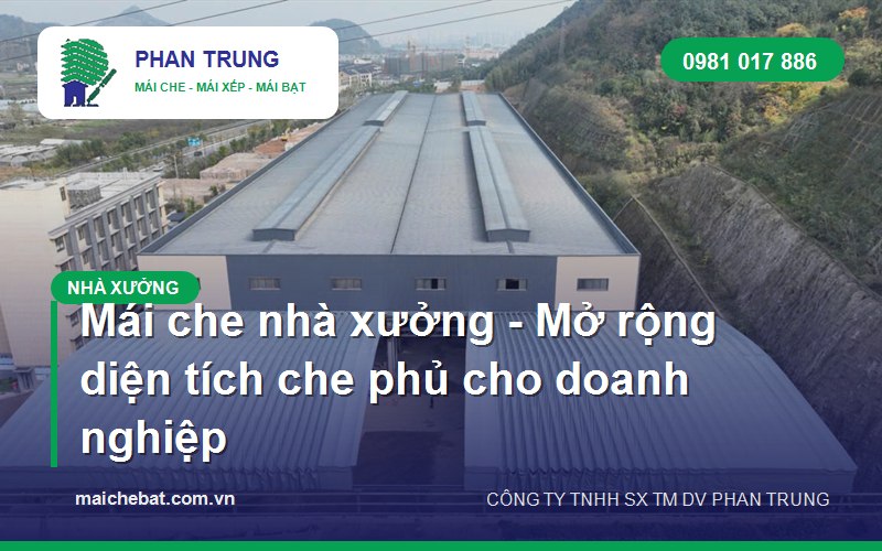 mái che nhà xưởng