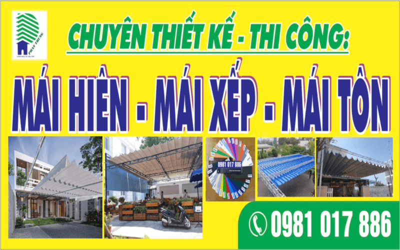 Thi công mái xếp uy tín tại Đồng Nai